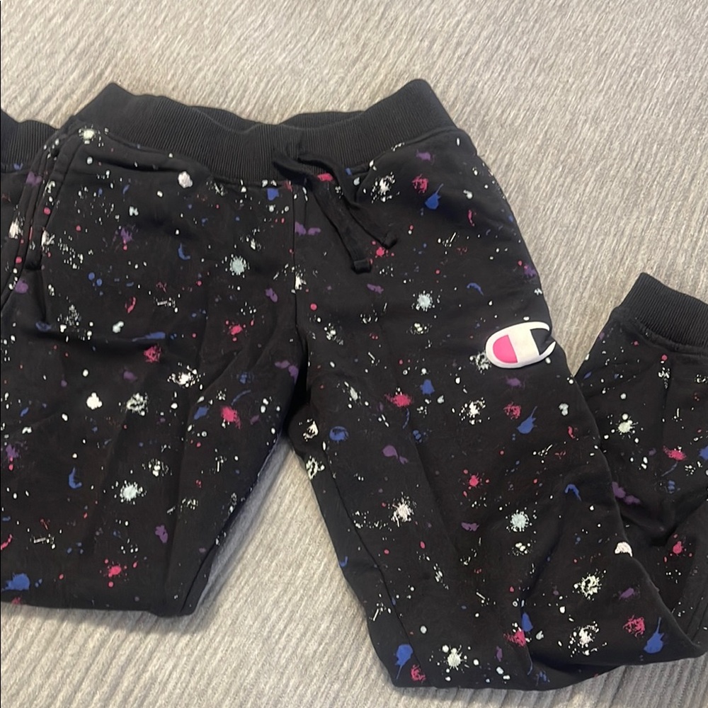 Champion Black and Pink Artistic Joggers